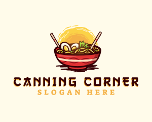 Asian Ramen Noodles logo design