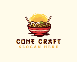 Asian Ramen Noodles logo design