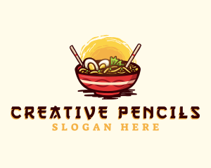 Asian Ramen Noodles logo design