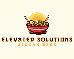 Asian Ramen Noodles logo design