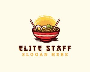 Asian Ramen Noodles logo design