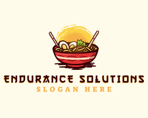 Asian Ramen Noodles logo design