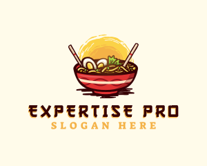 Asian Ramen Noodles logo design