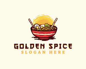 Asian Ramen Noodles logo design