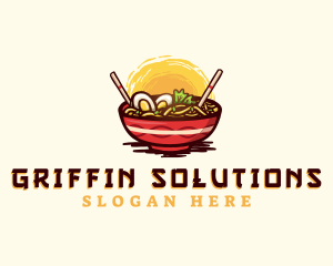 Asian Ramen Noodles logo design