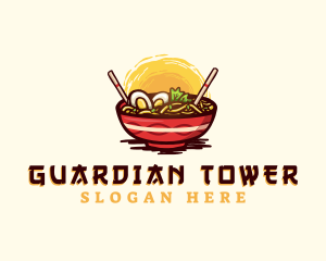 Asian Ramen Noodles logo design