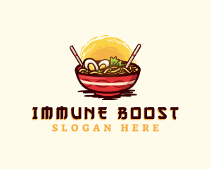 Asian Ramen Noodles logo design