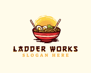 Asian Ramen Noodles logo design