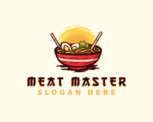 Asian Ramen Noodles logo design