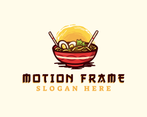 Asian Ramen Noodles logo design