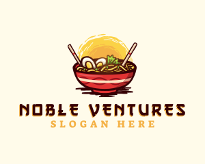 Asian Ramen Noodles logo design