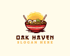 Asian Ramen Noodles logo design