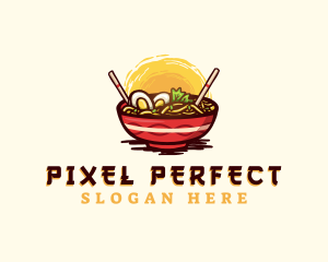 Asian Ramen Noodles logo design