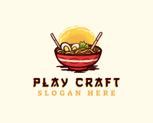 Asian Ramen Noodles logo design