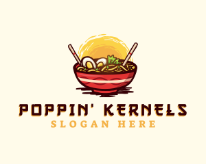 Asian Ramen Noodles logo design