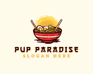 Asian Ramen Noodles logo design