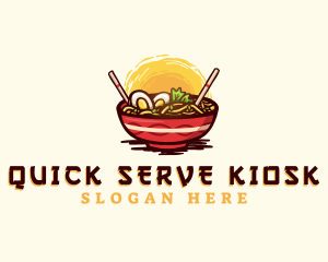 Asian Ramen Noodles logo design