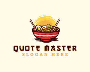 Asian Ramen Noodles logo design