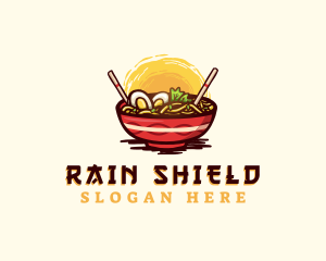 Asian Ramen Noodles logo design