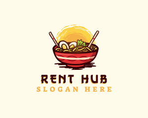 Asian Ramen Noodles logo design