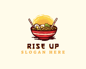 Asian Ramen Noodles logo design