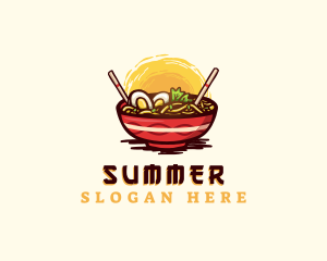 Asian Ramen Noodles logo design