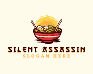 Asian Ramen Noodles logo design