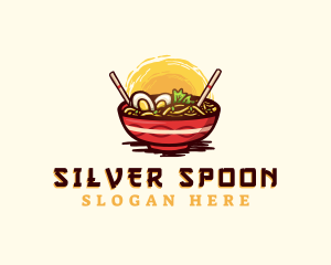 Asian Ramen Noodles logo design