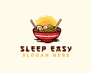 Asian Ramen Noodles logo design