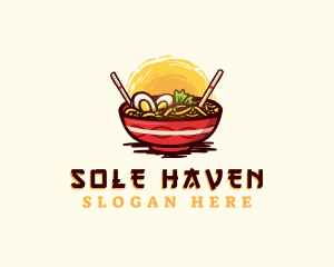 Asian Ramen Noodles logo design