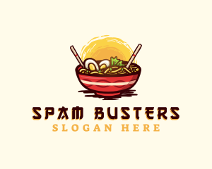 Asian Ramen Noodles logo design