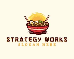 Asian Ramen Noodles logo design