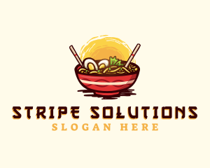 Asian Ramen Noodles logo design