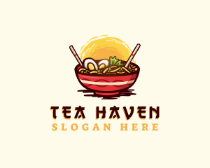 Asian Ramen Noodles logo design