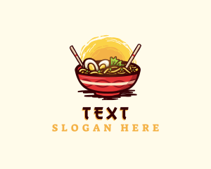 Asian Ramen Noodles logo design