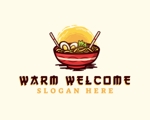 Asian Ramen Noodles logo design