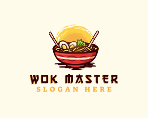 Asian Ramen Noodles logo design