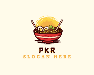 Asian Ramen Noodles logo design