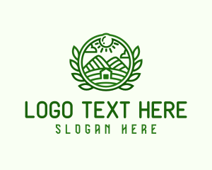 Lineart - Farm Environment Badge logo design