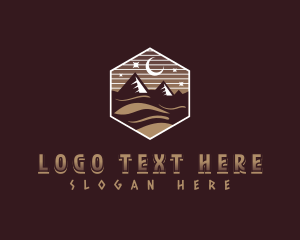 Sand - Pyramid Sand Desert logo design