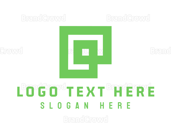 Green Square Business Logo