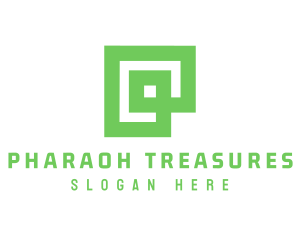 Green Square Business logo design