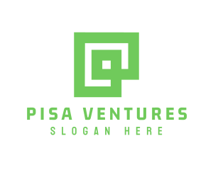 Green Square Business logo design