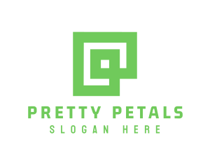 Green Square Business logo design