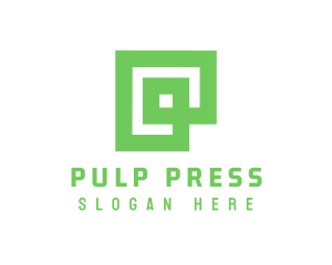 Green Square Business logo design