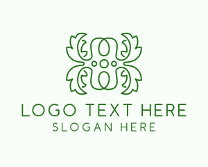 Ecological - Natural Plant Letter H logo design