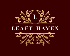 Floral Leaf Event logo design