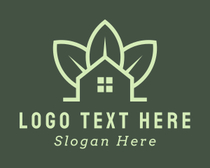 Leaf - Environmental Leaf House logo design