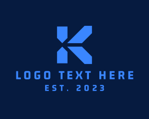 Corporation - Cyber Technology Letter K logo design