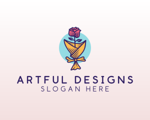 Rose Flower Florist logo design